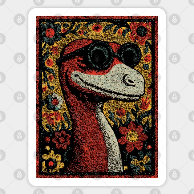 Whimsical Raptor | The Friendly Cretaceous Character Magnet by TuncGK
